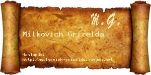 Milkovich Grizelda névjegykártya